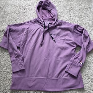 Champion Women’s Purple Fleece Lined Hoodie Size M Pullover
